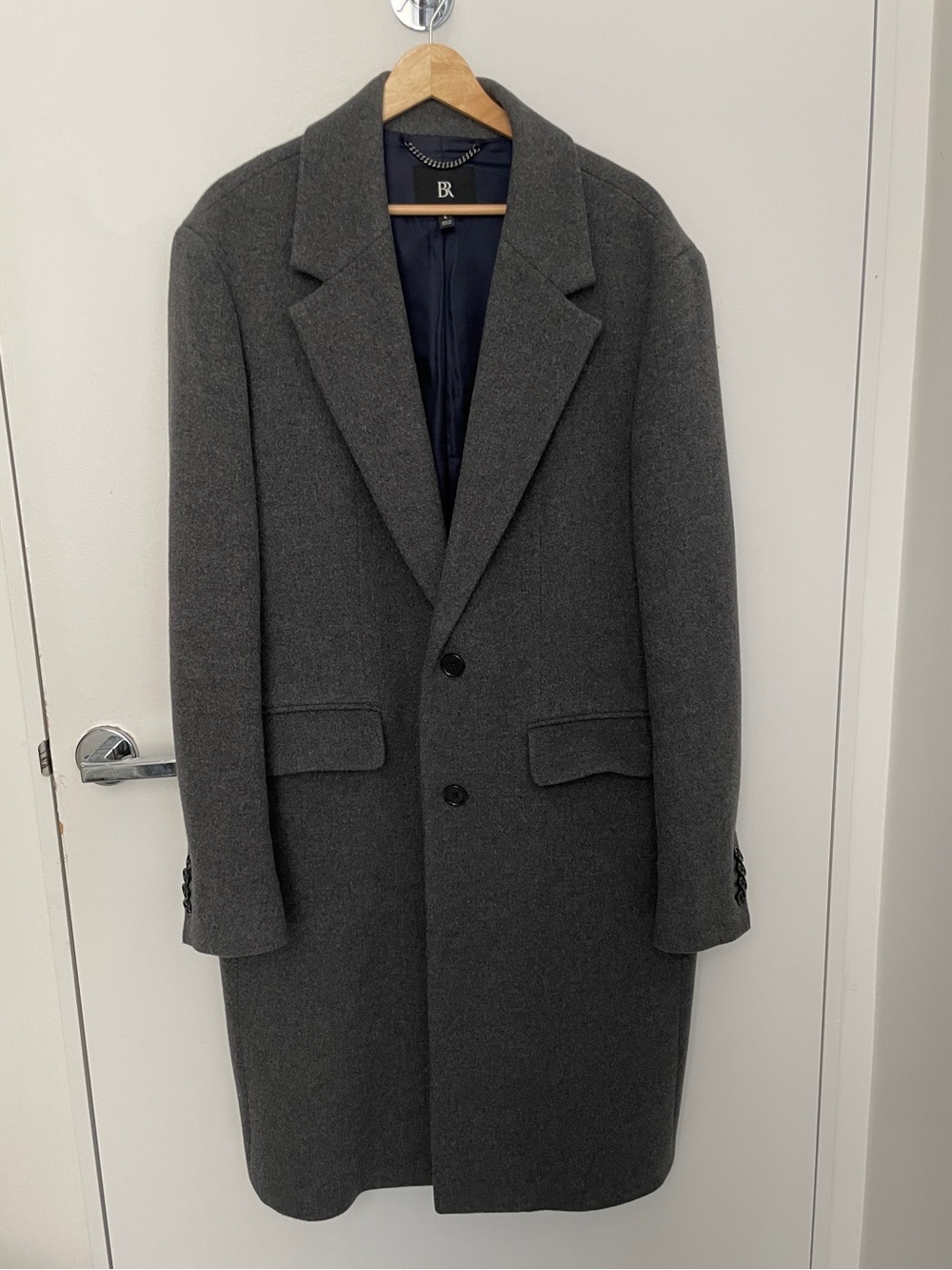 Banana Republic Charcoal Gray Wool Pea Coat